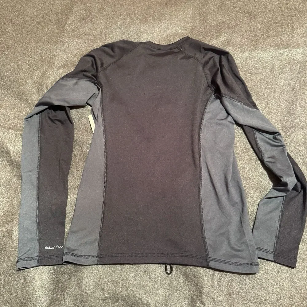 Surfware Hawaiian Classics Kids Swimwear L Large Black Gray Surf Shirt New